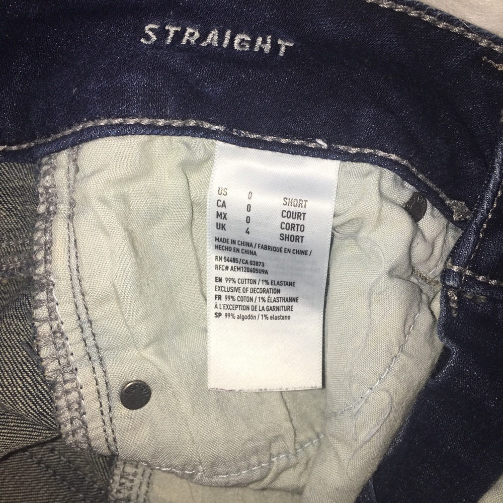 American Eagle Super Stretch straight jeans size 0 - Picture 7 of 10